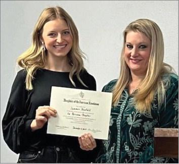 Neufeld garners DAR Good Citizen Award