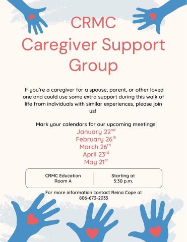 CRMC Caregiver Support Group offers community, assistance