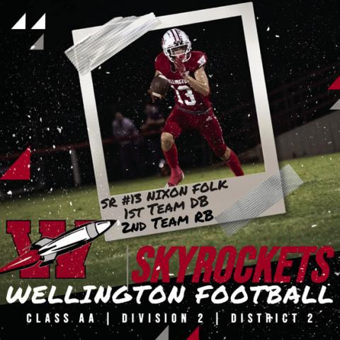 Nixon Folk, Senior, First Team Defensive Back