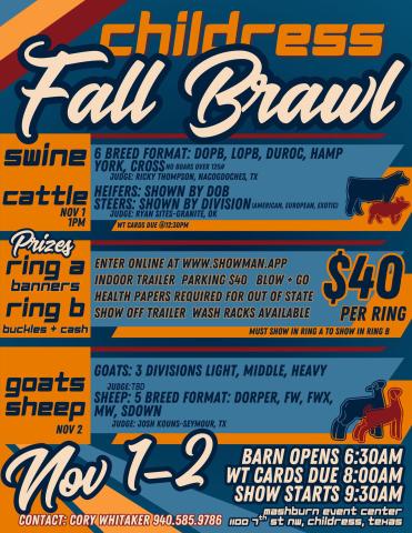 Childress Fall Brawl scheduled for November