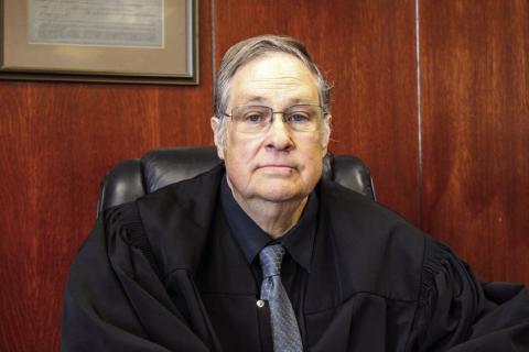 The Honorable Judge Stuart Messer, 100th Judicial District Judge for the last 15 years, presided over his final case and retired Friday, Sept. 22 in the 100th Judicial District Court in Childress County. The Red River Sun/Elizabeth Tanner