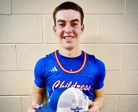 Childress’ Koen Galligan is selected to the Holiday at the Creek All-Tournament Team, averaging 21 points over four games Thursday, Dec. 18-Saturday, Dec. 20 in Lampasas. Childress Bobcat Boosters