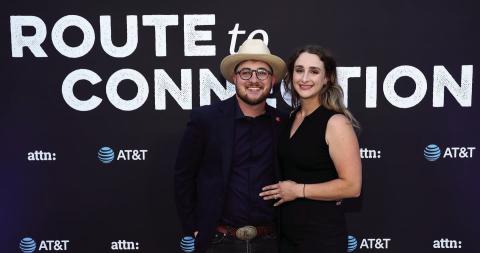 Lemieux Company Executive Producer Wilson Lemieux and his wife, Heather Lemieux, of Amarillo, commemorate the release of “Route to Connection.” Photos Courtesy of Lemieux Collection: