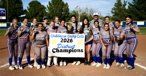 For the first time in program history, the Childress Lady Cats secure the District 1-3A Championship title, taking a 12-0 shutout over Tulia Friday, April 17 in Childress. THROUGH THE LENS OF LIZ