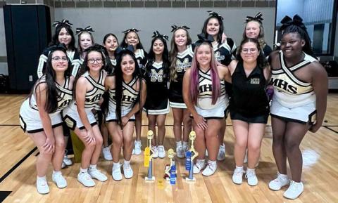 Memphis Middle School and Memphis High School cheerleaders attend a National Cheerleading Association (NCA) cheer camp Tuesday, June 3-Friday, June 6 at Texas Tech University in Lubbock. Memphis ISD