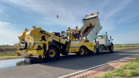 The Childress District of the Texas Department of Transportation gives a sneak peek into recent seal coat operations in Hall County, which took place Friday, June 13 from FM 3517 to SH 256. Operations moved to Childress County Monday, June 16, taking place on FM 1033 N from FM 268 to U.S. Hwy 287. As of Tuesday, June 17, Childress District crews were more than halfway through the year’s in-house seal coat operations, according to TxDOT. Texas Department of Transportation