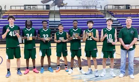 Third from right, Armando Hinojosa represents Wellington at the Golden Spread All-Star Games last Saturday, March 28 in Canyon. Wellington High School