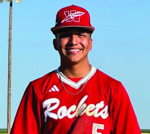 Wellington Skyrocket freshman Alex Orozco is selected as Texas High School Baseball’s 2A Diamond Pro Pitcher of the Week Wednesday, April 16, with 9.1 innings pitched, 19 strikeouts, zero hits, two hits by pitch and two bases on balls. Windthorst’s Aiden Stark was selected as the runnerup, followed by Three Rivers’ Lathan Meyer, an honorable mention. Wellington High School