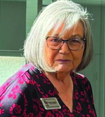 Texas Retired Teachers Association District 16 President Bobette Doerrie emphasizes current issues during the Wednesday, Nov. 19 meeting of the Collingsworth County Retired School Personnel. Collingsworth County Retired School Personnel