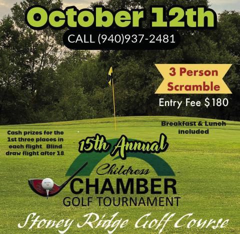 Childress Chamber of Commerce to host 15th Annual GolfTournament