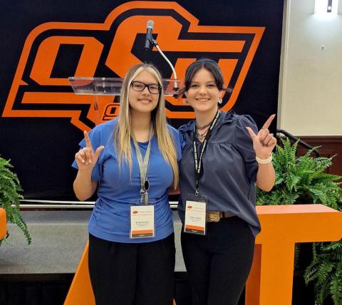 Memphis High School seniors Briseyda Cantu and Jordyn Altman visit Oklahoma State University, where they interviewed for a chance at the Thoma Scholarship—a full-ride scholarship which covers the cost of attendance, including tuitions, fees, housing, meals, books and other educational expenses for four years. Thoma Scholars also receive a one-time study abroad scholarship, as well as will participate in Honors College. Memphis ISD