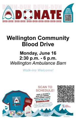 Donate and make a splash at Wellington Community Blood Drive