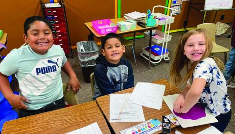 Childress students explore 2D, 3D shapes 
