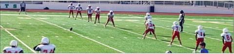 Seventh-grade Firecrackers kick off after half-time in Idalou, where Wellington shut the Wildcats out in a 36-0 final. Courtesy Photo