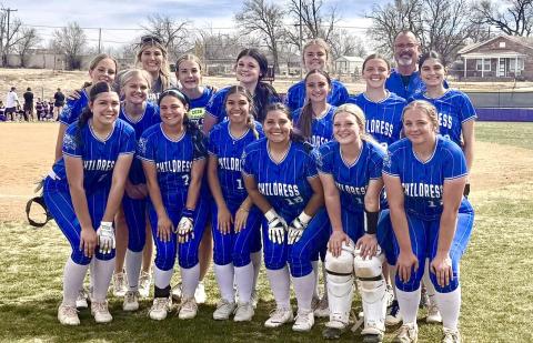 The Childress Lady Cats ended their historical season in the area round, falling to the Coahoma Bulldogettes in a 5-1 final Saturday, May 2 in Stamford. Pitching, Ansley Parr went seven innings, surrendering five runs on four hits, striking out 11 and walking four. KJ Felton, Carlee Martin and Kensi Mock each collected one hit for the Lady Cats. COURTESY PHOTO