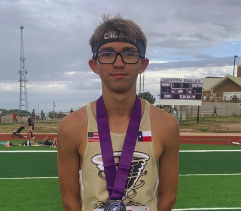 Memphis’ Ryder Robison caps a second-place finish with a time of 16:59.54 at the Canyon Invitational Saturday, Sept. 30.