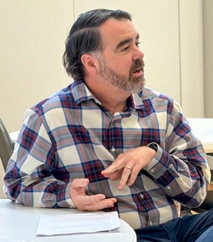 Collingsworth County Retired School Personnel welcomes Ryan Roberson, Family Nurse Practitioner-Certified (FNP-C) at Collingsworth Family Clinic, to its recent meeting. He served as guest speaker and emphasized the importance of various medical directives. Courtesy Photo