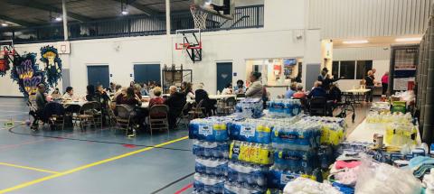 Fair Park City Auditorium, WAC, churches serve as wildfire refugee shelters