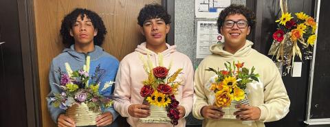 Floral design students repurpose pumpkins, tin cans