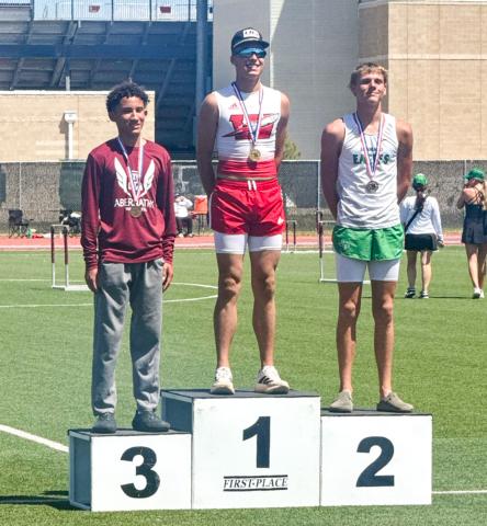 Wellington’s Major Brown punches his ticket to state, taking a firstplace finish in triple jump at the UIL 2A Region I Track and Field Championships Friday, May 1-Saturday, May 2 at West Texas A&amp;M University. WELLINGTON HIGH SCHOOL