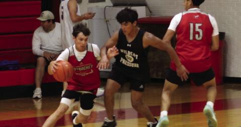 Skyrockets keep active with 7-on-7 drills and basketball workouts