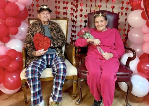 Local nursing homes crown Valentine’s Day royalty