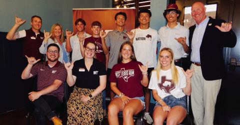 WTAMU Wellington Alumni congratulate eight commits