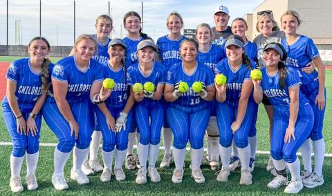 The Childress Lady Cats rack up seven home runs in an 11-9 win over Bushland Tuesday, April 2 in Bushland. Childress Lady Cats