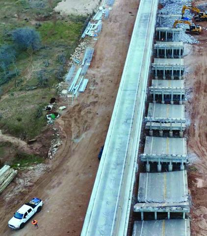 TxDOT continues work on Buck Creek bridge replacement