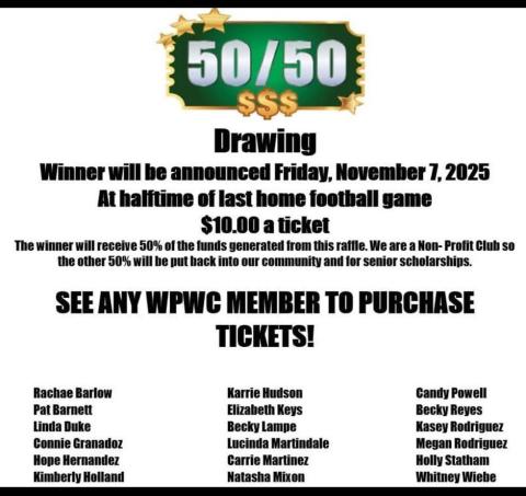 Wellington Professional Women’s Club orchestrates annual 50/50 drawing fundraiser