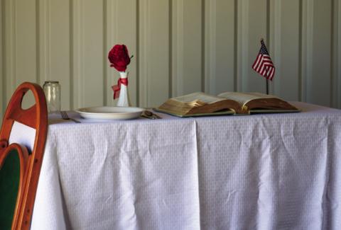 Ramona Garcia receives Quilt of Valor at Childress Elks Memorial Day Service