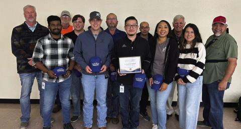 The Texas Department of Transportation Childress District Transportation, Planning and Development is awarded the 2024 Dr. John A. Epps Quality Seal Coat Award at the TxDOT Childress District Safety Banquet and Wellness Fair Friday, Oct. 18.