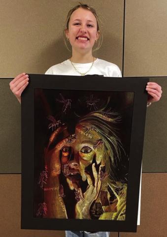 Elli Ouellette, State Qualifier: Stinging Torments - Elli’s piece is about words that people have spoken to her, and how these words sting and leave a lasting impression on a person’s life. She also has a great fear of wasps.