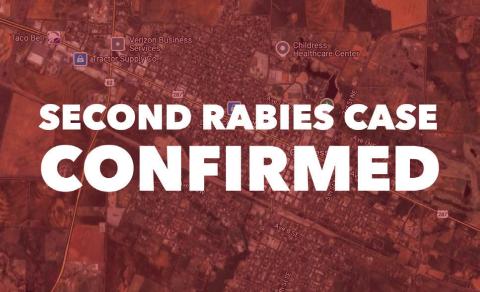 According to the Texas Department of State Health Services, a skunk, found in the 1000 block of Ave. G NW, tested positive for rabies Wednesday, March 5. The Red River Sun
