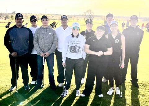 The Memphis High School golf teams compete in the district invitational Monday, March 23 at Palo Duro Creek Golf Course in Canyon and Tuesday, March 24 at Stoney Ridge Golf Couse in Childress, where Lillie Ollinger punched her ticket to the regional competition, earning a third-place finish. As a team, the Cyclones finished in fourth place, with Hutch Ollinger securing a spot as a regional alternate. Memphis ISD