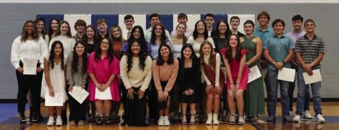 Childress High School inducts 31 students into National Honor Society