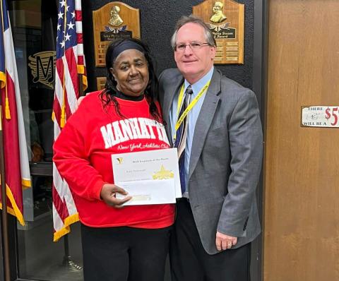 Memphis ISD recognizes November, December Employees of the Month
