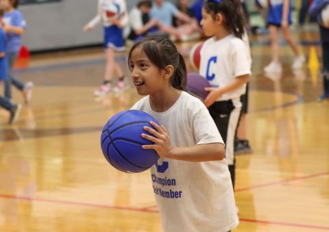 First graders perform halftime show
