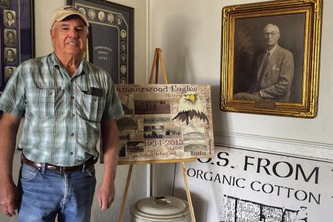 SOS From Texas owner Gary Oldham welcomed members of the Gamma Kappa Chapter of Delta Kappa Gamma for a recent tour of his business, housed in the former Samnorwood High School. Courtesy Photo