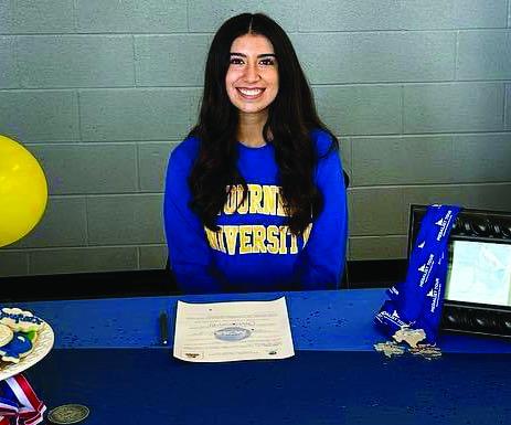 Childress senior Lady Cat Elena Jurado signs to play golf at LeTourneau University, a private, interdenominational evangelical Christian university in Longview, Tuesday, April 11. Jurado’s first two collegiate offers come from Sterling College, a private, evangelical Christian college in Sterling, Kan., and Ottawa University, a private, Baptist university in Ottawa, Kan. Photos Courtesy of Childress High School Yearbook Staff