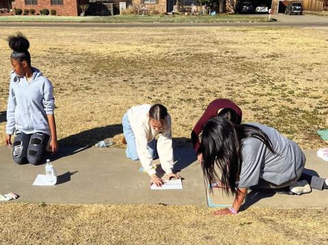 Sidewalk artists put their best chalk forward