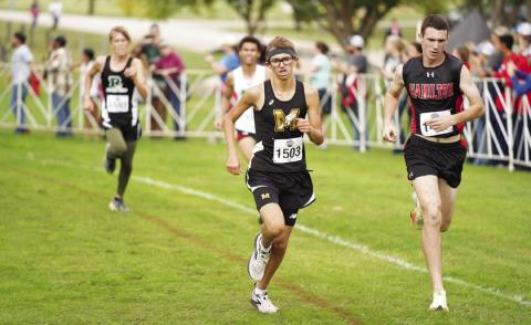 Memphis’ Ryder Robison, a junior runner for the Cyclones, finishes 21st out of 147 competitors with a time of 18:14.7 at the Texas UIL Class 2A State Cross Country Championship Friday, Nov. 4 at Old Settlers Park in Round Rock. His second consecutive year competing at the state meet, Robison was also named to the 2022 All-State Cross County Team. Photo Courtesy of UIL