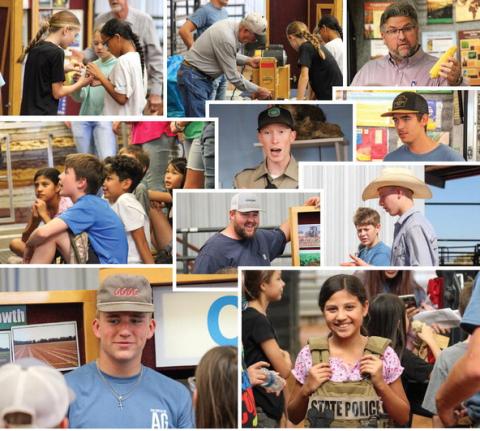 Area fifth graders participate in the annual Childress County Ag Day held Thursday, Oct. 24 at the Mashburn Event Center and Arena. The Red River Sun/Elizabeth Tanner