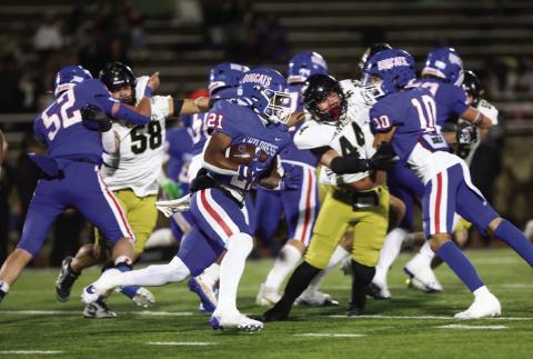 The Childress Bobcats drop the District 1-3A Division II Championship in a 28-7 final to the Canadian Wildcats Friday, Nov. 11 at Fair Park Stadium in Childress. The Red River Sun/Nicole Dill