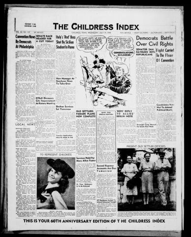 The Childress Index archives will soon be digitalized, thanks to the Texas Tech University Southwest Collection/ Special Collections Library. The Childress Index