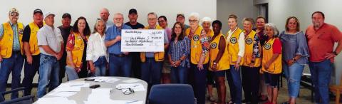 Ellison Park Working Group presents $445,000 check for park renovation