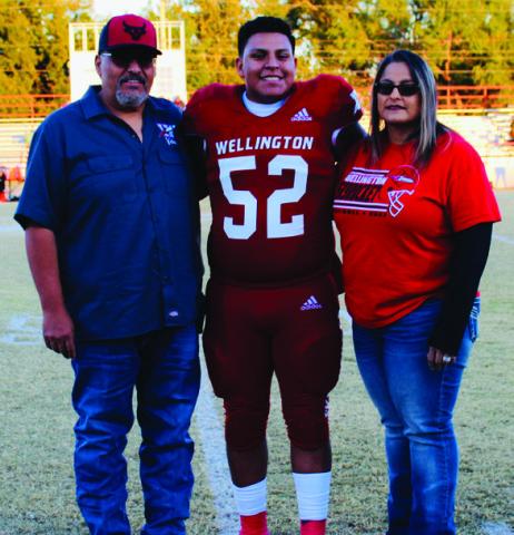 Israel Acosta is the son of Israel Acosta and the late Cristina Acosta. He has played varsity football for the Rockets for two years. The Red River Sun/Shauna Salinas