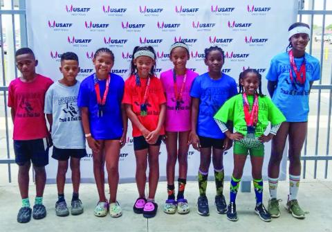 The Texas Panhandle Track and Field Club competes at the USA Track and Field (USATF) West Texas Association Junior Olympic Championships Friday, June 7-Saturday, June 8 at Ratliff Stadium in Odessa. Photo Courtesy of Texas Panhandle Track and Field Club