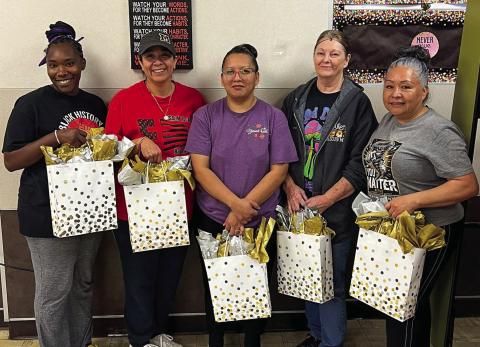 Austin Elementary School thanks their cafeteria workers during National School Lunch Hero Day Friday, May 2. Memphis ISD