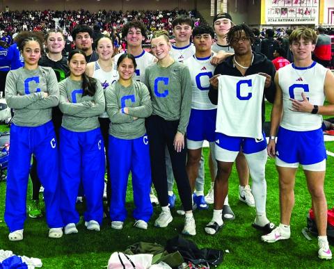Childress High School athletes compete at the Wes Kittley High School Invitational Friday, Jan. 24-Saturday, Jan. 25 at the Texas Tech University Sports Performance Center in Lubbock. Courtesy Photos